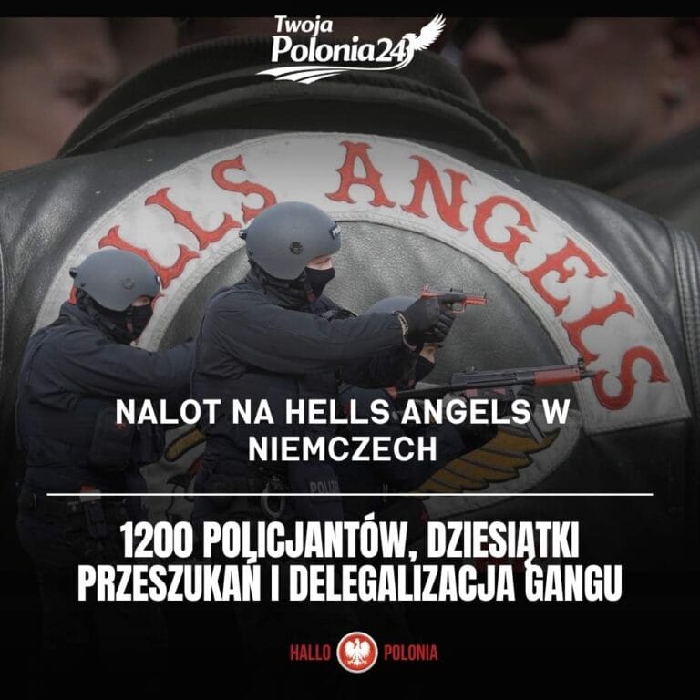 akcja policji w Niemczech Hells Angels 1200 funkcjonariuszy naloty Niemcy 2026