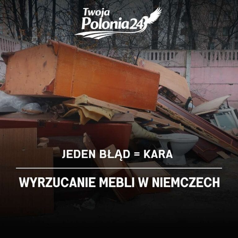 wyrzucanie mebli Niemcy kara Sperrmüll