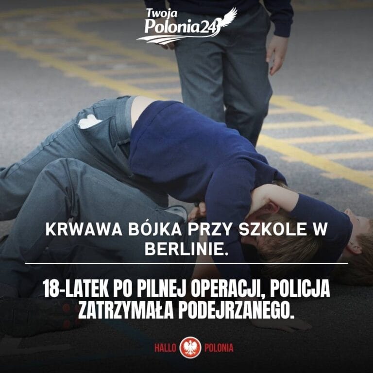 atak nożem w Berlinie-Wilmersdorf przy szkole i policyjna akcja