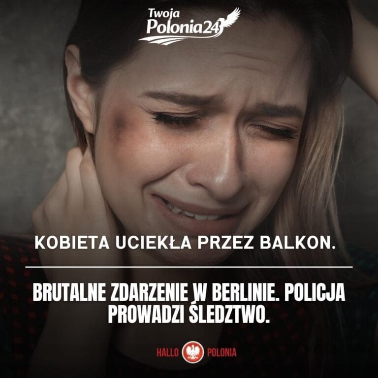 kobieta uciekła przez balkon w Berlinie