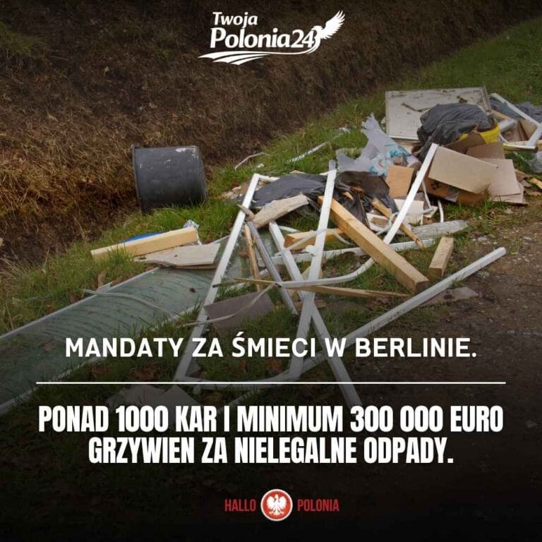 Mandaty za śmieci w Berlinie i kary za nielegalne wyrzucanie odpadów
