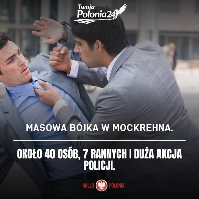 masowa bójka w Mockrehna w Saksonii i akcja policji