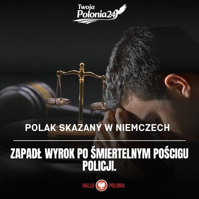 Polak skazany za śmierć policjanta w Niemczech podczas pościgu policyjnego