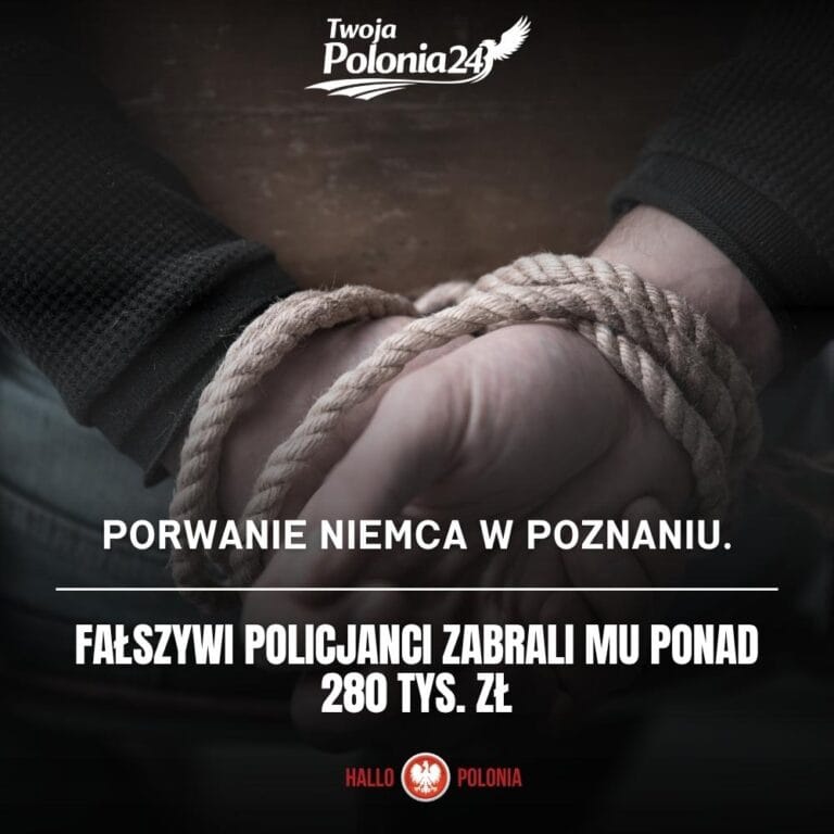 porwanie Niemca w Poznaniu przez fałszywych policjantów i strata ponad 280 tys. zł