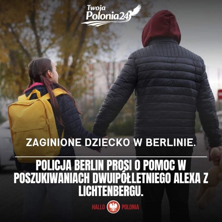 zaginione dziecko w Berlinie policja szuka dwuletniego Alexa z Lichtenbergu