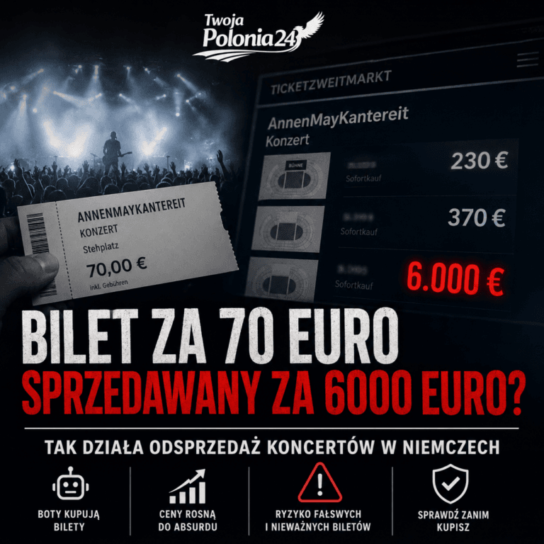 bilety za 6000 euro na koncert w Niemczech i problem odsprzedaży biletów