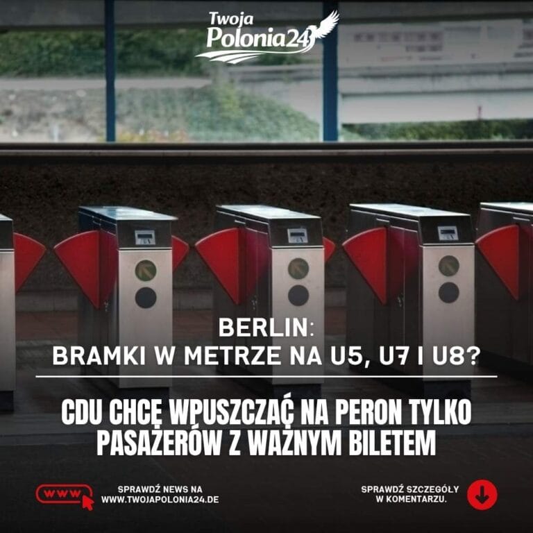 bramki w metrze w Berlinie planowane na liniach U5 U7 i U8