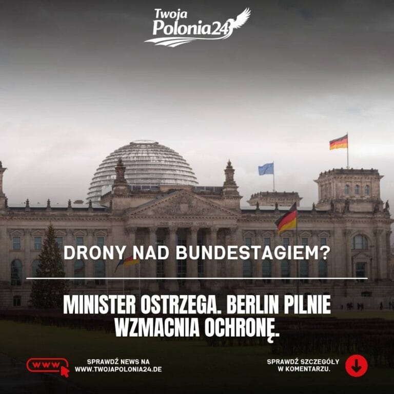 drony w Niemczech i zagrożenie atakiem na Bundestag