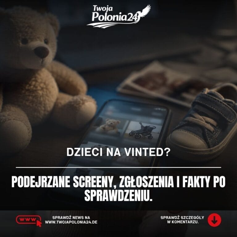dzieci na Vinted i podejrzane ogłoszenia zgłaszane przez internautów oraz policję