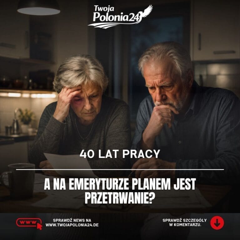 emerytura w Niemczech po 40 latach pracy i senior liczący rachunki przy stole