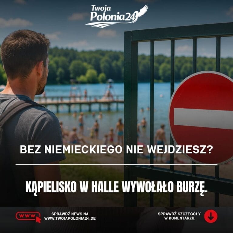 Kąpielisko w Halle i kontrowersyjna zasada dotycząca języka niemieckiego przy wejściu