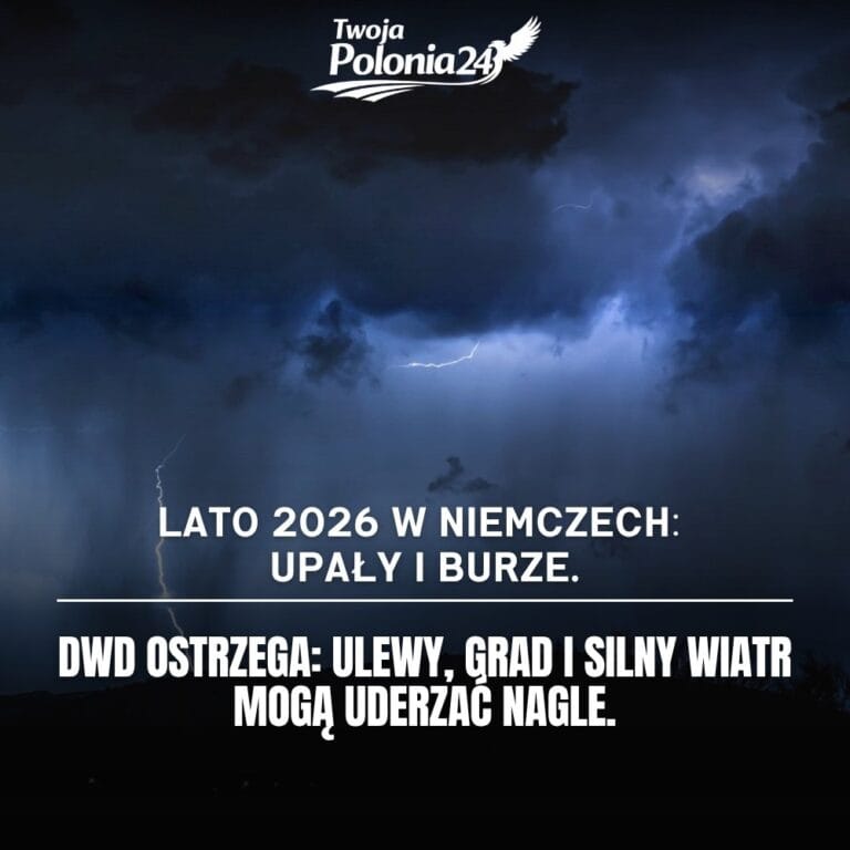 Lato 2026 w Niemczech burze upały ulewy grad i ostrzeżenia DWD