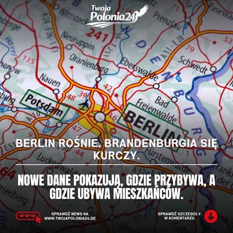 Ludność Berlina i Brandenburgii w 2025 roku, Berlin rośnie, a Brandenburgia traci mieszkańców