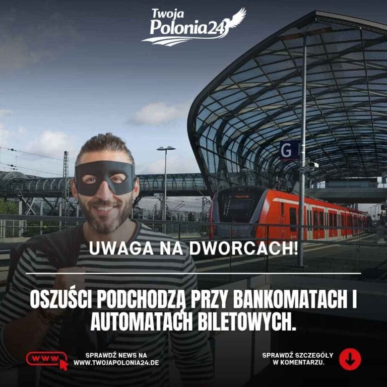 oszustwa na dworcach w Niemczech przy bankomatach i automatach biletowych