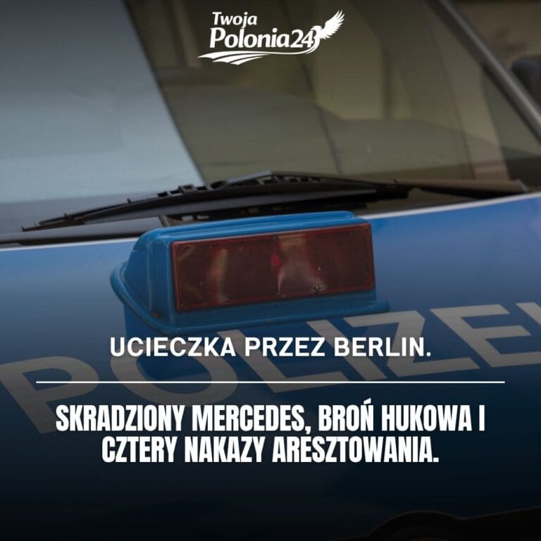 pościg policyjny w Berlinie po ucieczce skradzionym Mercedesem przez Kreuzberg i Neukölln