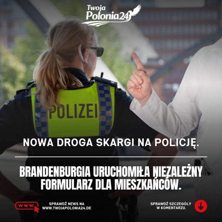 skarga na policję w Brandenburgii przez nowy niezależny formularz internetowy