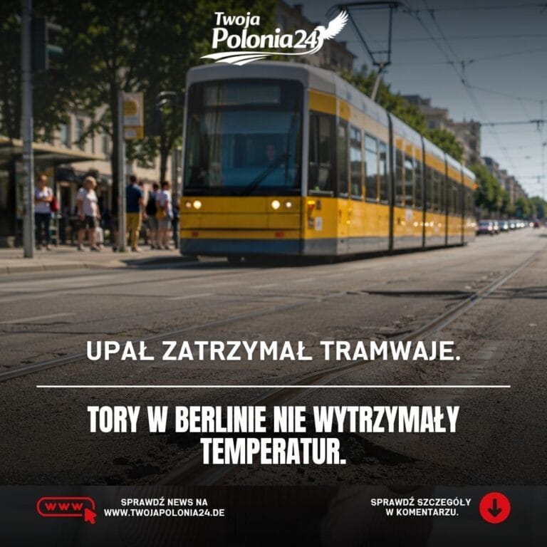 Tory tramwajowe w Berlinie uszkodzone przez upał, tramwaj BVG, rozgrzane torowisko i utrudnienia na liniach 12 i M10