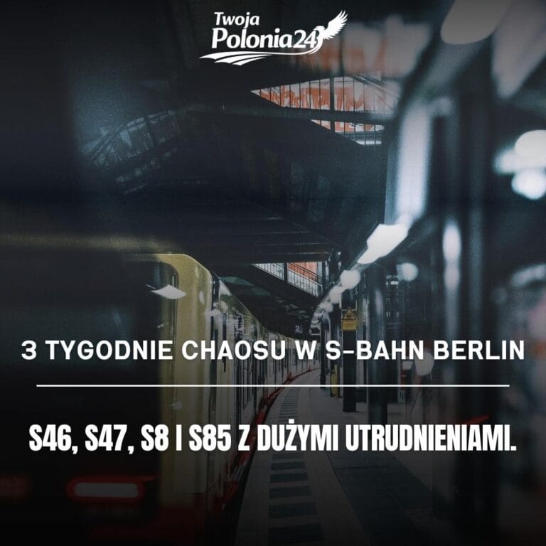 utrudnienia w S-Bahn Berlin na liniach S46 S47 S8 S85