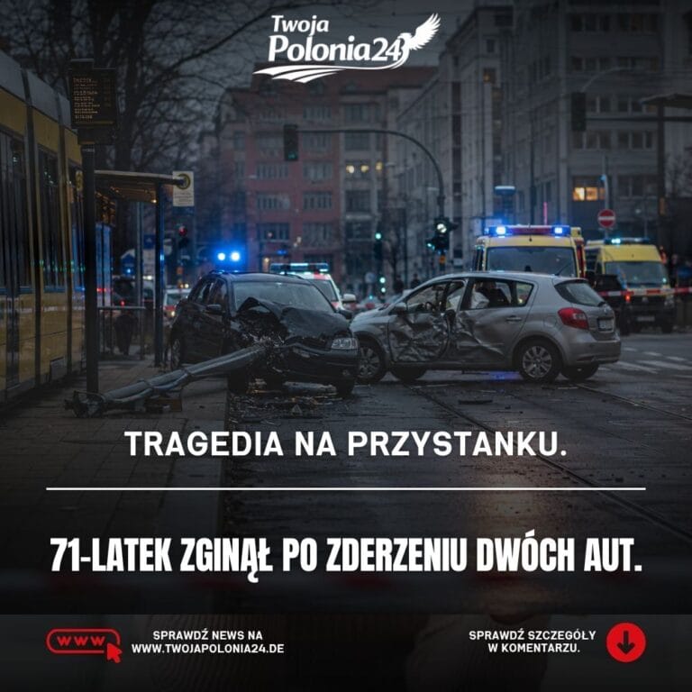 wypadek w Berlinie na przystanku tramwajowym w Prenzlauer Berg