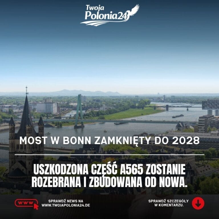 zamknięcie mostu w Bonn do 2028 roku na autostradzie A565