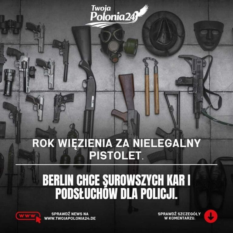 zaostrzenie prawa o broni w Niemczech i minimum rok więzienia
