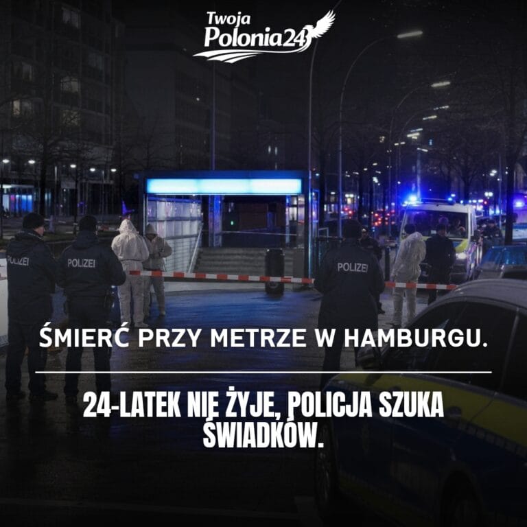 Śmiertelna bójka przy metrze w Hamburgu, policja zabezpiecza okolice stacji