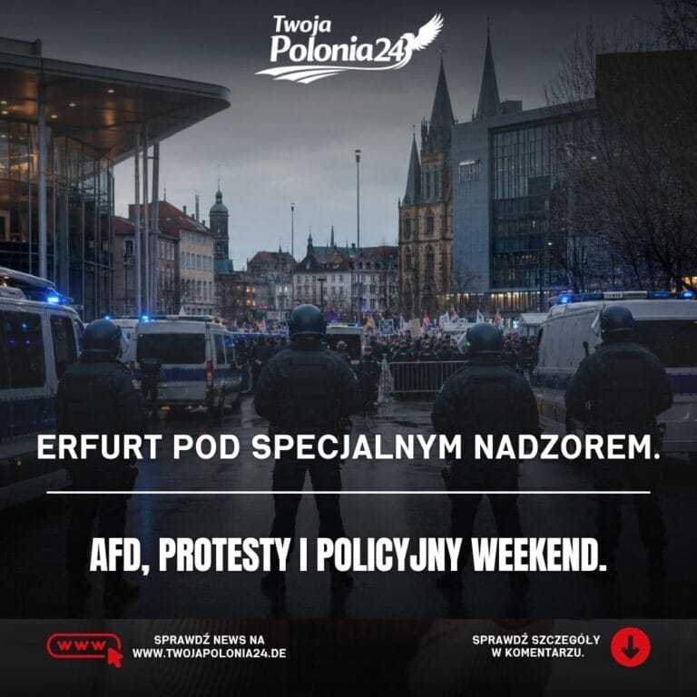 AfD w Erfurcie, protesty, blokady i policyjna mobilizacja podczas zjazdu partii w lipcu 2026