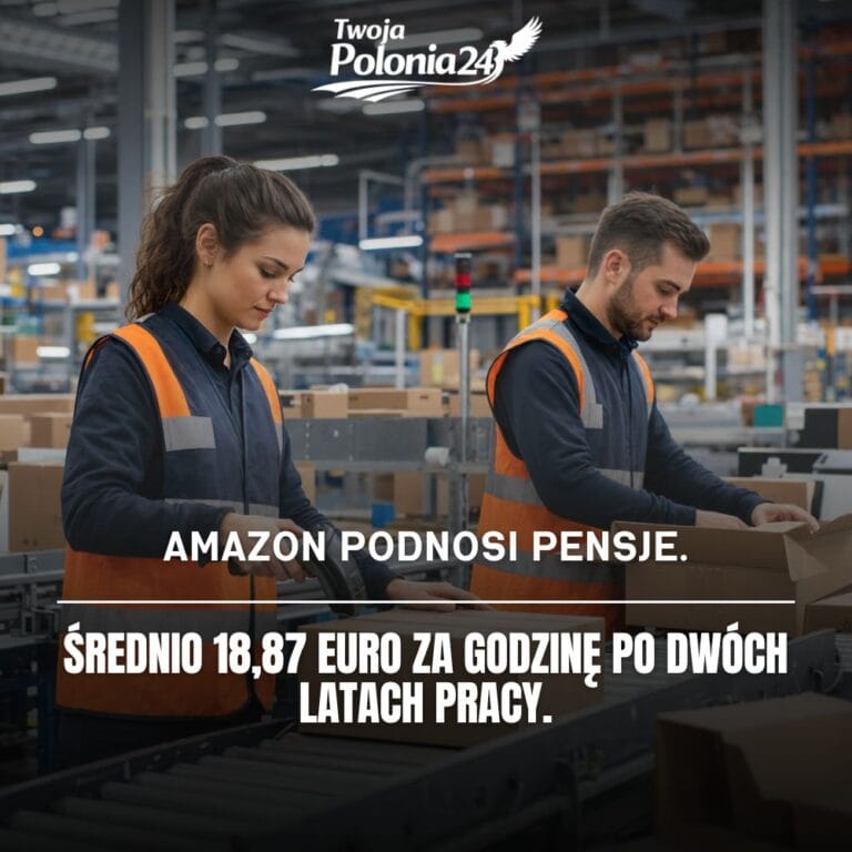 Amazon podnosi pensje w Niemczech, pracownicy centrum logistycznego pakują przesyłki