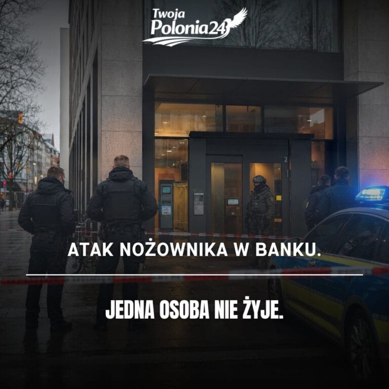 Atak nożownika w banku w Regensburgu i operacja niemieckiej policji