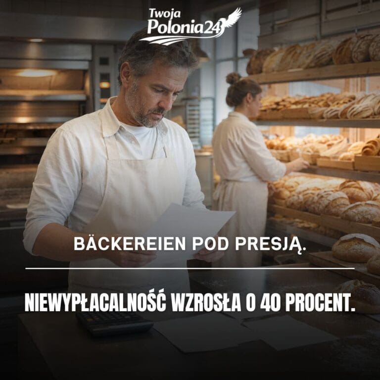Bäckereien w Niemczech, właściciel Bäckerei analizuje rosnące koszty przy ladzie z pieczywem