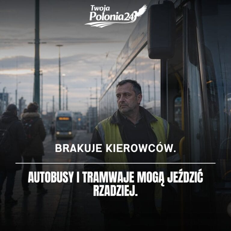 brak kierowców w Niemczech, pusty autobus na pętli, komunikacja miejska i problemy z dojazdami do pracy