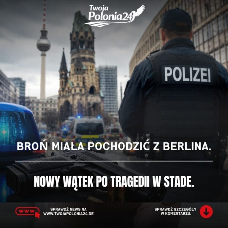 Broń kupiona w Berlinie, nowy wątek po tragedii w Stade i policyjne śledztwo w sprawie zakupu pistoletu