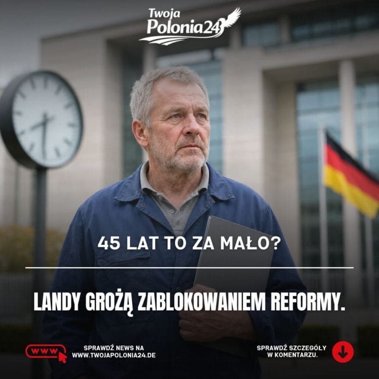 Emerytura po 45 latach pracy zagrożona przez reformę w Niemczech