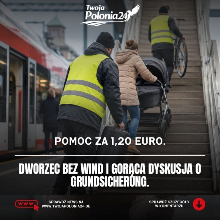 Grundsicherung na dworcu w Nauen, pomoc przy noszeniu bagaży i problem z niedziałającymi windami