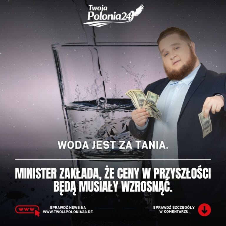 Ceny wody mogą wzrosnąć po wypowiedzi minister Brandenburgii, że woda jest za tania