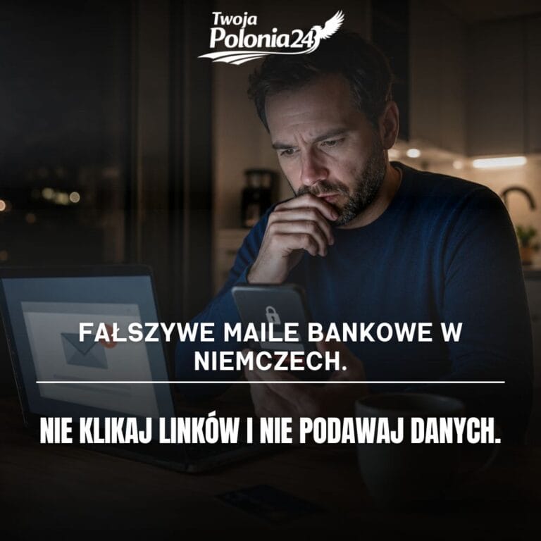 phishing bankowy w Niemczech i fałszywe wiadomości podszywające się pod bank