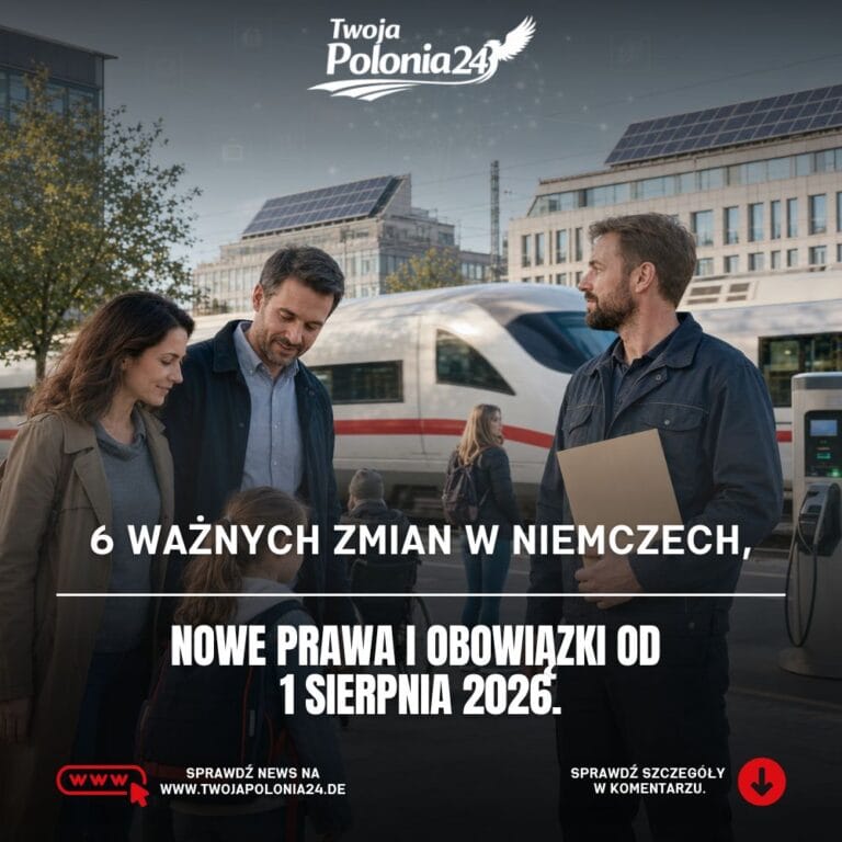 Zmiany w Niemczech od 1 sierpnia 2026 dotyczą rodziców, pracowników, pasażerów i firm.