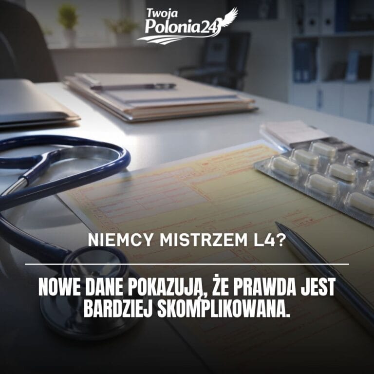 Zwolnienia lekarskie w Niemczech, dokument niezdolności do pracy, tabletki i długopis na biurku lekarza