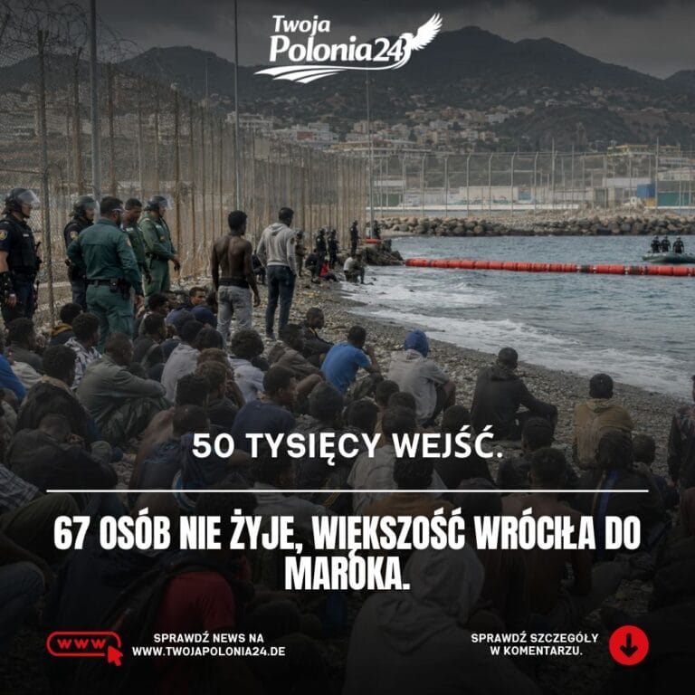 Kryzys migracyjny w Ceucie po przekroczeniu granicy przez około 50 tysięcy osób