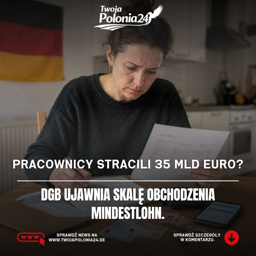 Mindestlohn w Niemczech i pracownica sprawdzająca wynagrodzenie oraz przepracowane godziny