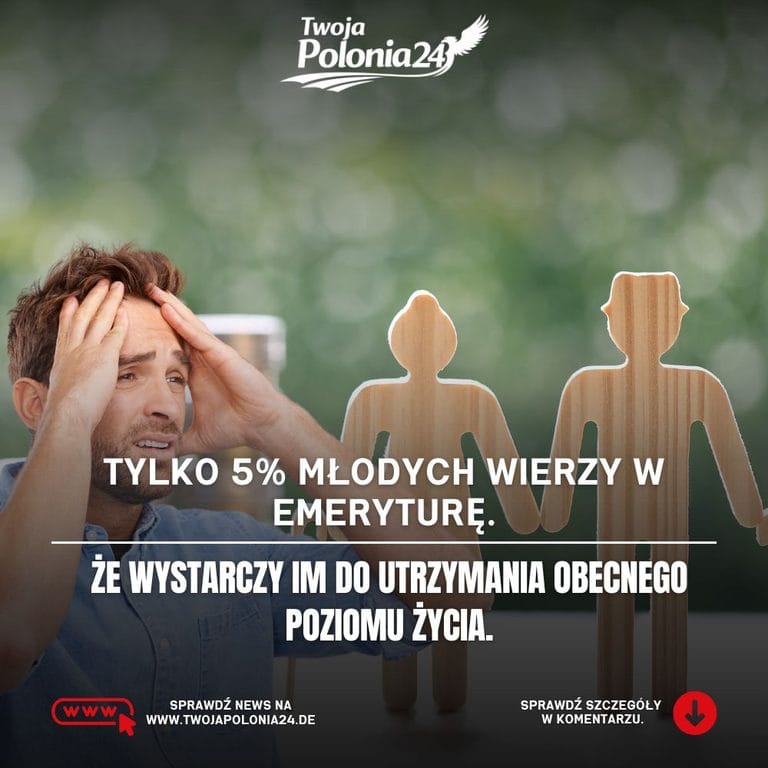 Zaufanie do emerytury w Niemczech spada, tylko 5 procent młodych wierzy że świadczenie wystarczy na utrzymanie poziomu życia