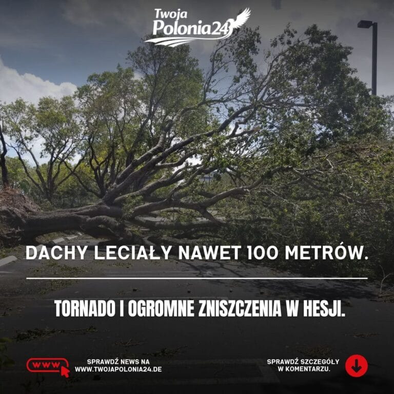 Nawałnica w Hesji i tornado w Solms, około 60 domów uszkodzonych w rejonie Wetzlar
