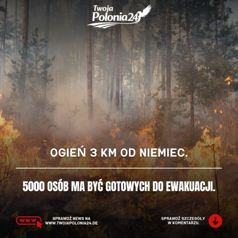 Pożar w Hohen Venn zbliża się do Niemiec, mieszkańcy Monschau przygotowują się do możliwej ewakuacji