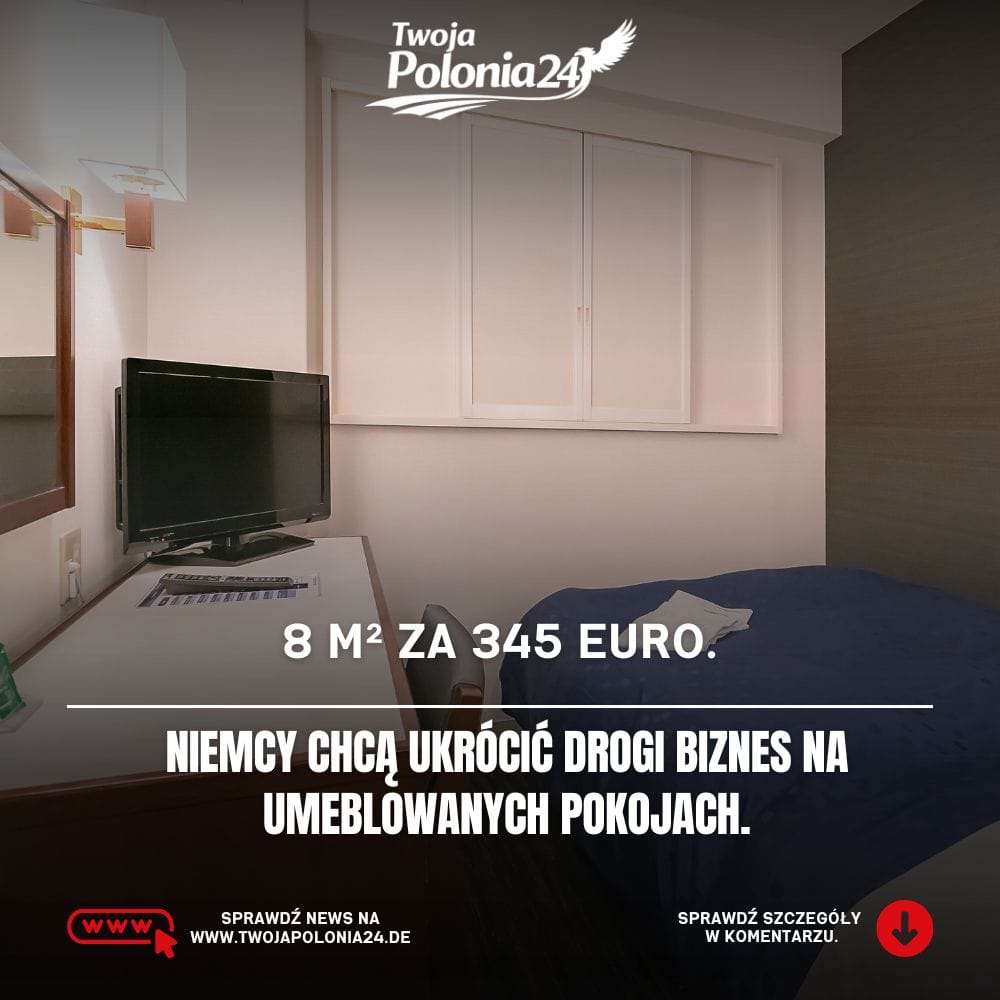 Umeblowane mieszkania w Niemczech i pokój 8 m² wynajmowany za 345 euro miesięcznie
