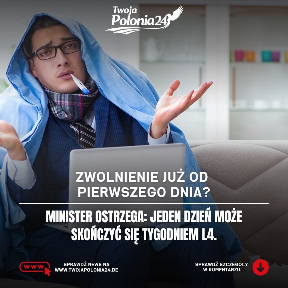Zwolnienie od pierwszego dnia w Niemczech. Planowana zmiana zasad dotyczących Krankschreibung i potwierdzania choroby przez lekarza.