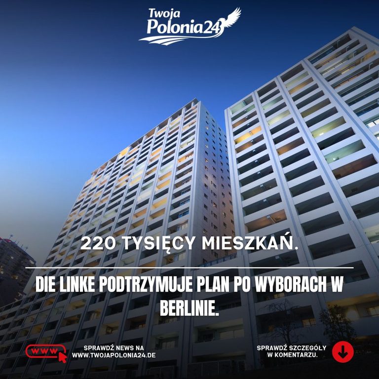 220 tysięcy mieszkań w Berlinie i plan Vergesellschaftung Die Linke