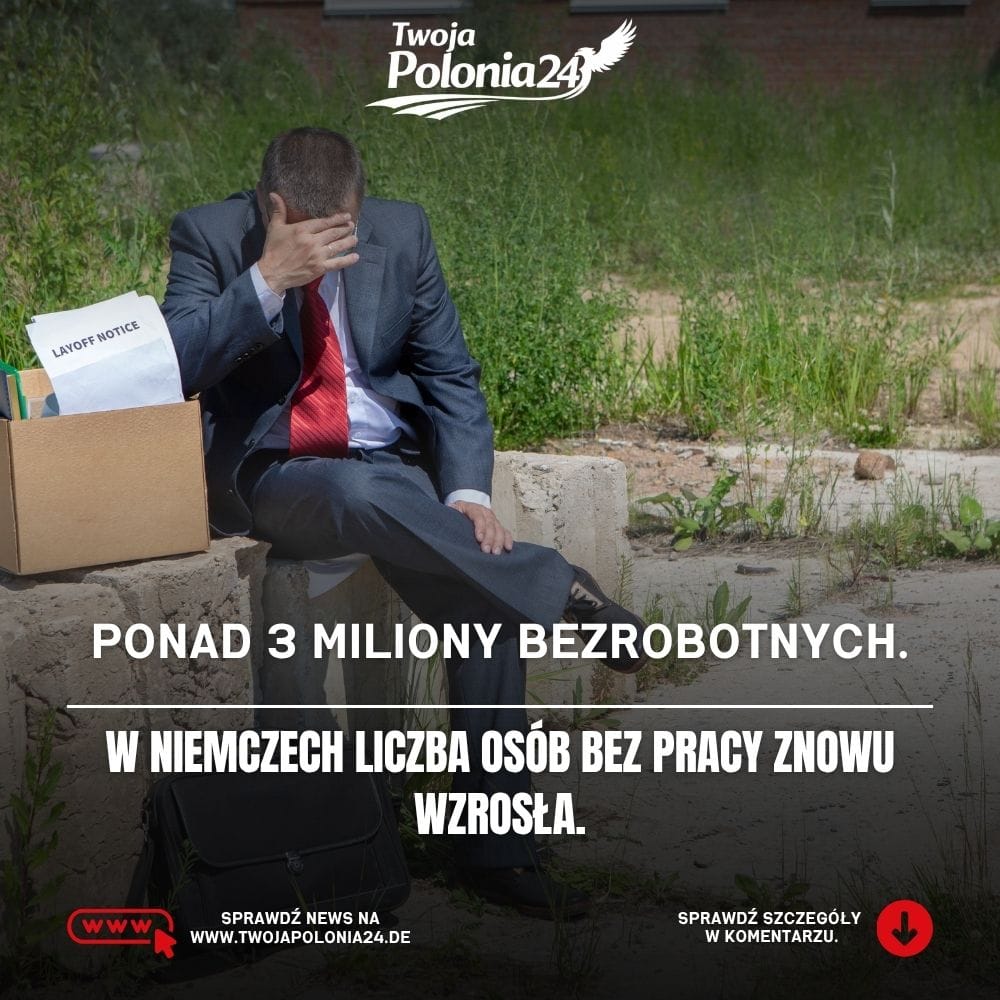 3 miliony bezrobotnych w Niemczech – bezrobocie wzrosło w sierpniu 2026
