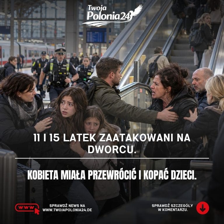 Atak na dzieci w Karlsruhe na ruchomych schodach dworca głównego