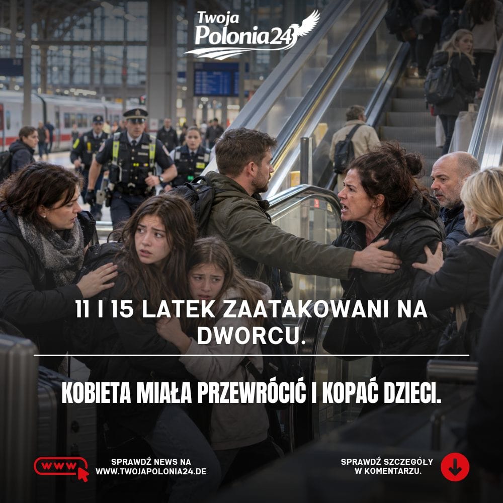 Atak na dzieci w Karlsruhe na ruchomych schodach dworca głównego