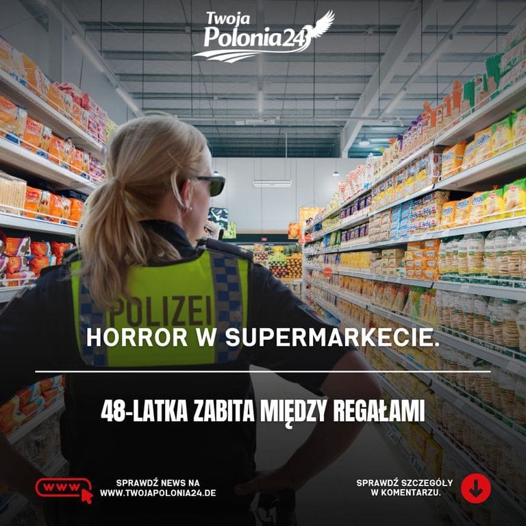Atak nożem w supermarkecie w Niemczech. 48-letnia kobieta zginęła w Ratzeburgu